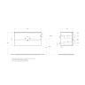 База под раковину BELBAGNO KRAFT-1000-2C-SO-CO