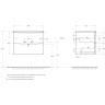 База под раковину BELBAGNO MARINO-CER-N-700-2C-SO-WO-P