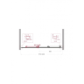 Душевая дверь BELBAGNO UNO-195-BF-3-120-C-NERO
