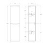 Шкаф подвесной BELBAGNO FLY-MARINO-1500-2A-SC-RR-P-L