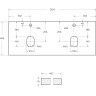 Столешница 120,4 см Bianco Lucido BELBAGNO KRAFT EK-120-2-BL
