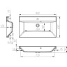 Тумба BELBAGNO MARINO MARINO-800-2C-SO-RC-P